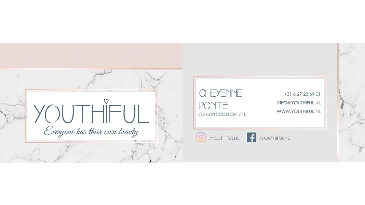 Youthiful business card design